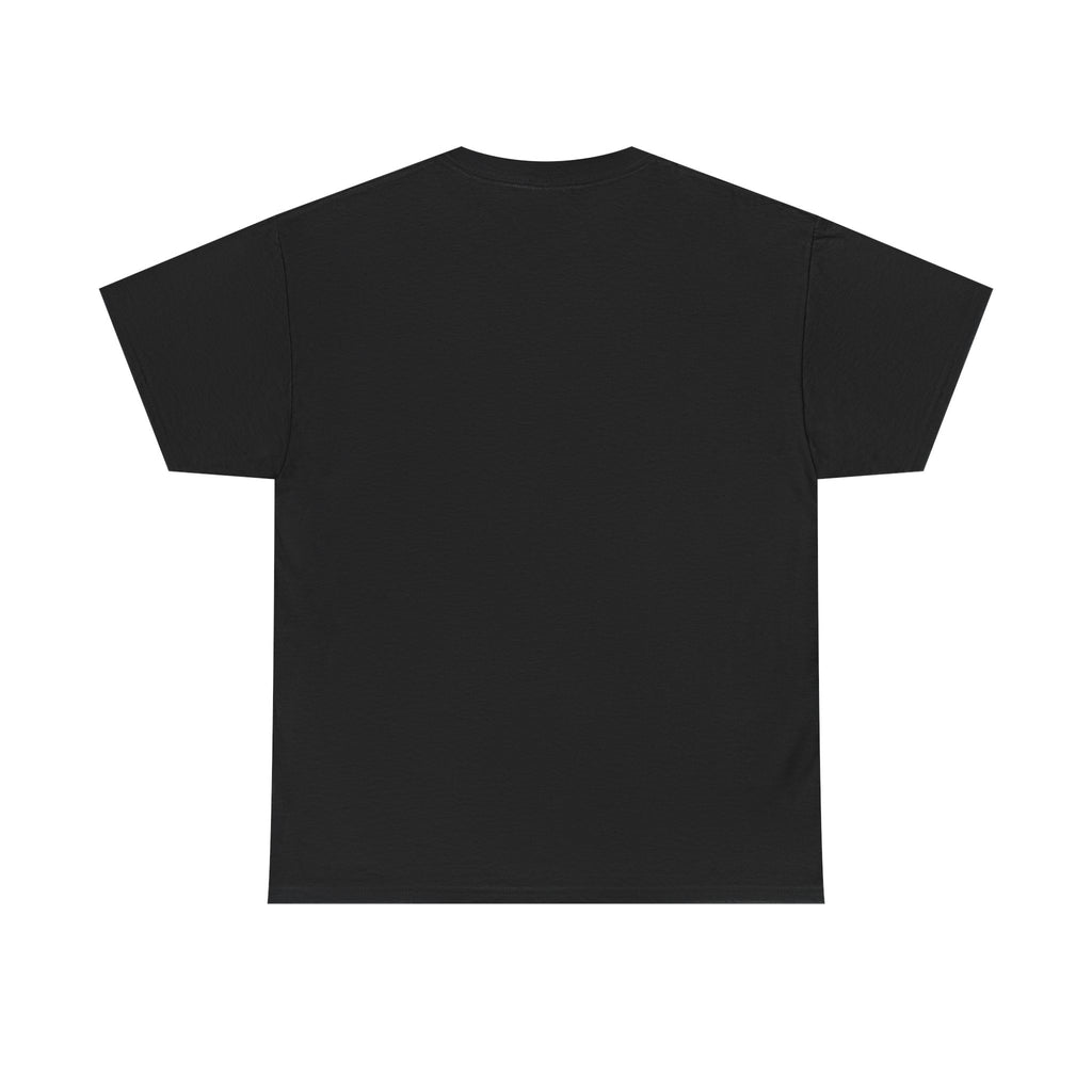 A dark t-shirt printed across the chest in large heavy white capitals on two lines: WE'RE THE POWER USERS. Beneath it, two short white rules run either side of a small ring with an electric-blue inner circle and a white centre, and NO SIGHT REQUIRED sits below in small widely spaced capitals.