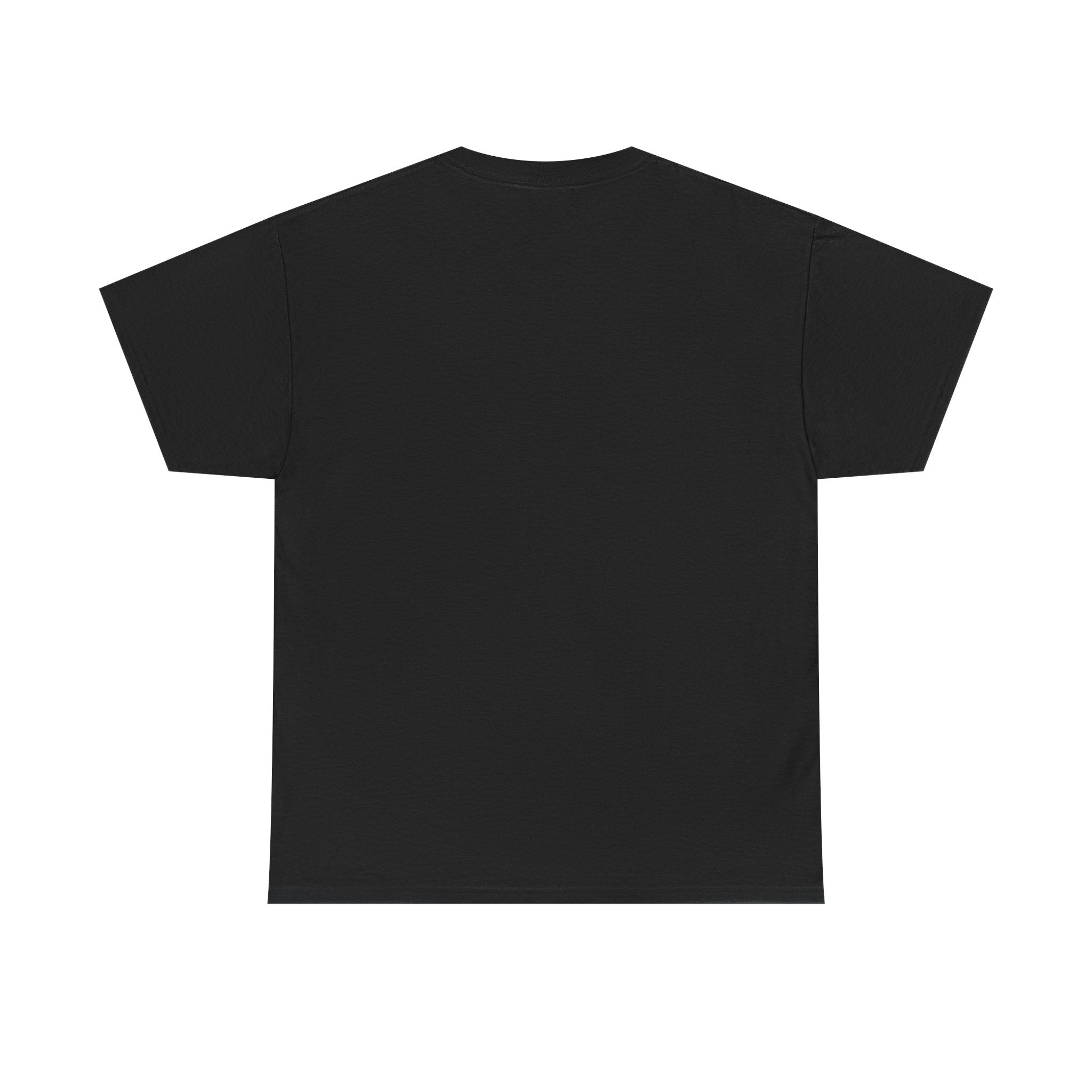 A dark t-shirt printed across the chest in large heavy white capitals on two lines: WE'RE THE POWER USERS. Beneath it, two short white rules run either side of a small ring with an electric-blue inner circle and a white centre, and NO SIGHT REQUIRED sits below in small widely spaced capitals.