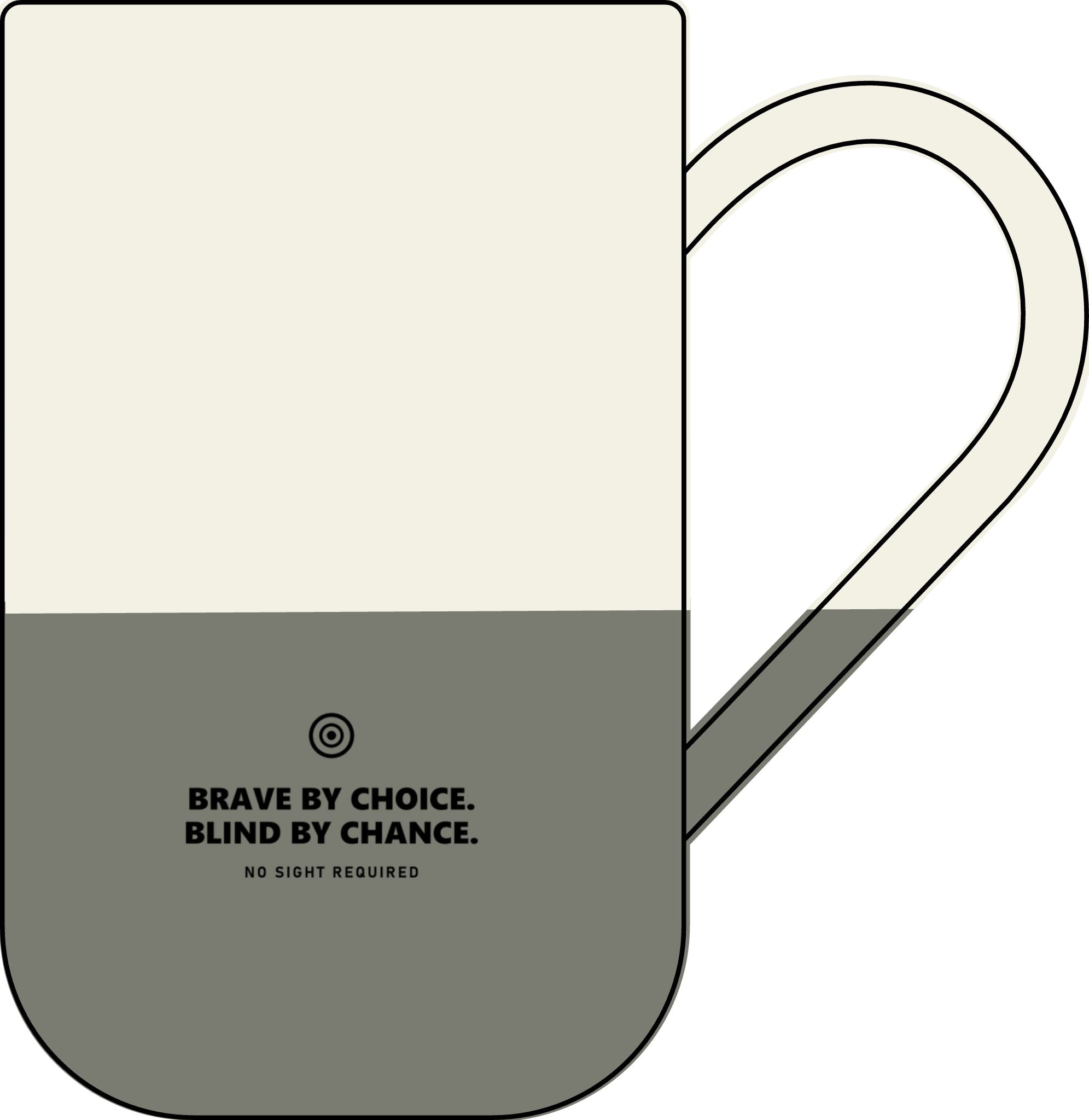 Brave By Choice Engraved Mug — No Sight Required